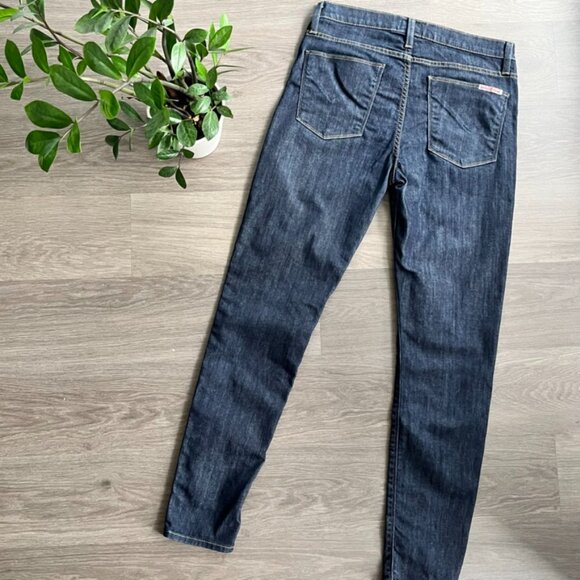 Hudson Jeans Dark Blue Mid-Rise Skinny Jeans - Picture 8 of 11